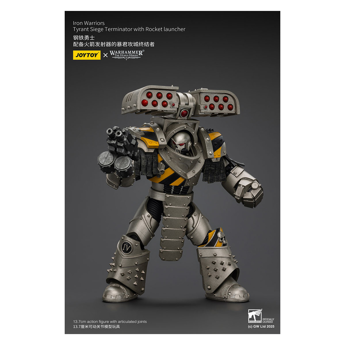 Joytoy - Warhammer - Iron Warriors Tyrant Siege Terminator Squad - Tyrant Siege Terminator con Lanzacohetes