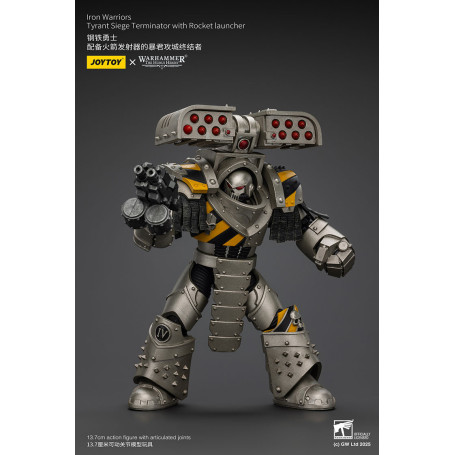 Joytoy - Warhammer - Iron Warriors Tyrant Siege Terminator Squad - Tyrant Siege Terminator con Lanzacohetes