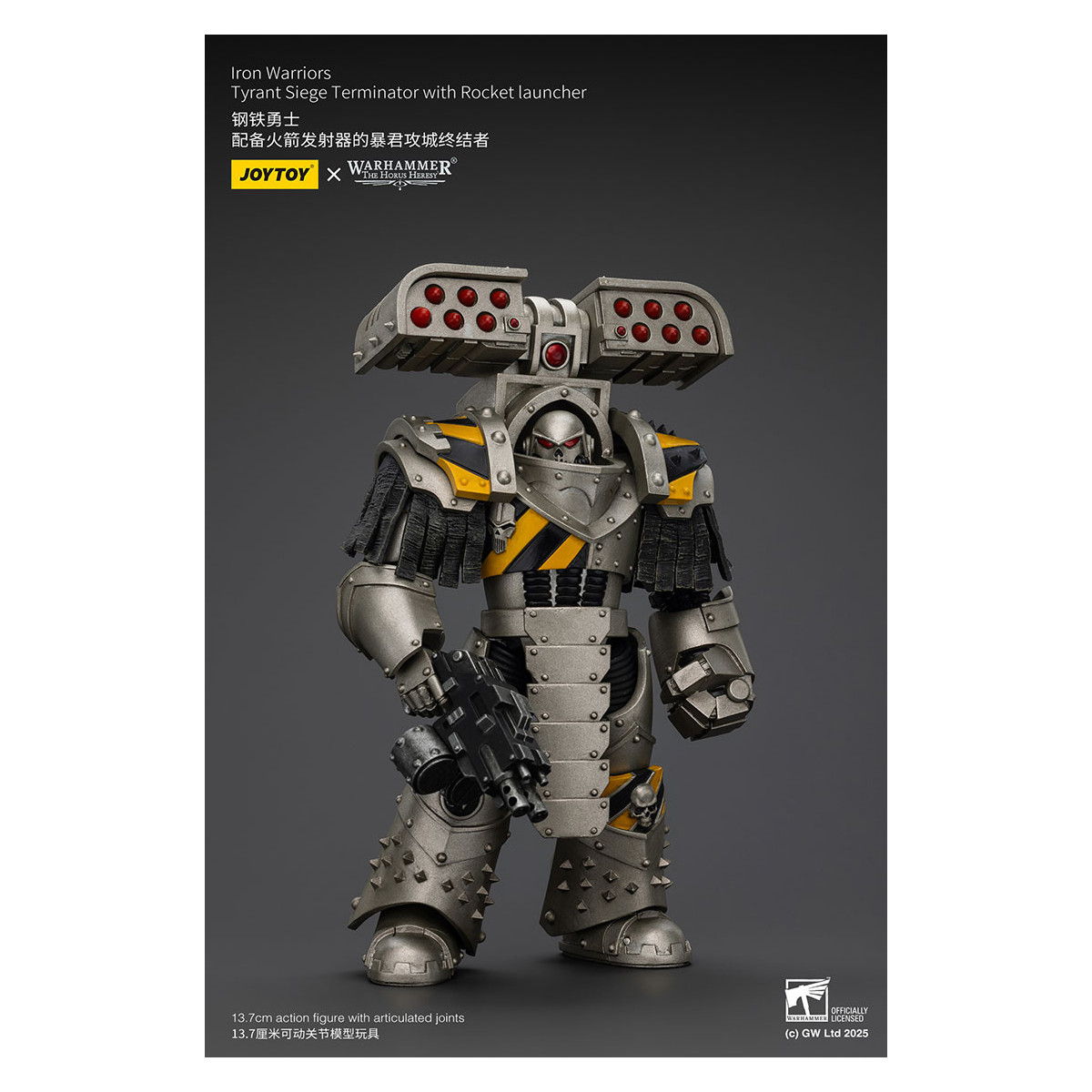 Joytoy - Warhammer - Iron Warriors Tyrant Siege Terminator Squad - Tyrant Siege Terminator con Lanzacohetes