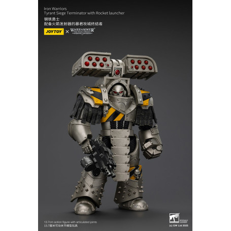 Joytoy - Warhammer - Iron Warriors Tyrant Siege Terminator Squad - Tyrant Siege Terminator con Lanzacohetes