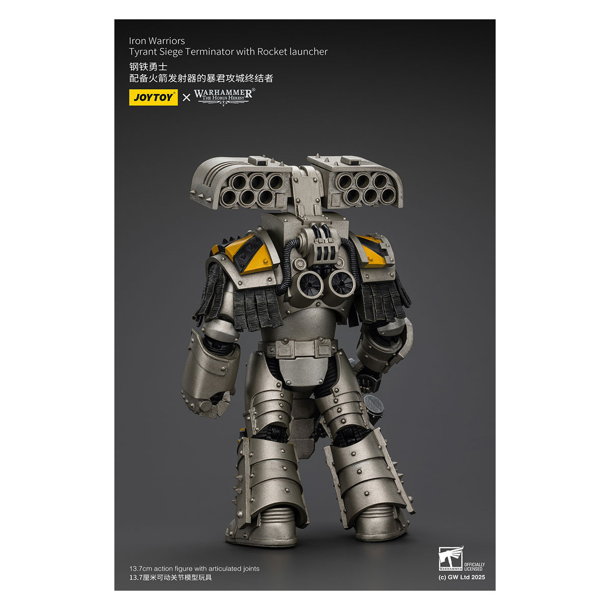 Joytoy - Warhammer - Iron Warriors Tyrant Siege Terminator Squad - Tyrant Siege Terminator con Lanzacohetes