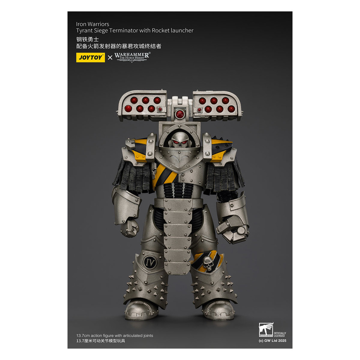 Joytoy - Warhammer - Iron Warriors Tyrant Siege Terminator Squad - Tyrant Siege Terminator con Lanzacohetes