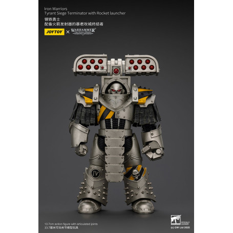 Joytoy - Warhammer - Iron Warriors Tyrant Siege Terminator Squad - Tyrant Siege Terminator con Lanzacohetes