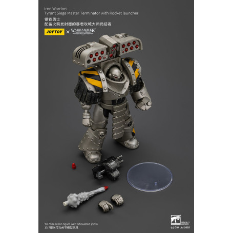 Joytoy - Warhammer - Iron Warriors Tyrant Siege Terminator Squad - Siege Master Terminator con Lanzacohetes