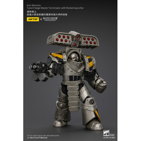 Joytoy - Warhammer - Iron Warriors Tyrant Siege Terminator Squad - Siege Master Terminator con Lanzacohetes