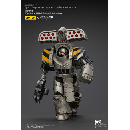Joytoy - Warhammer - Iron Warriors Tyrant Siege Terminator Squad - Siege Master Terminator con Lanzacohetes
