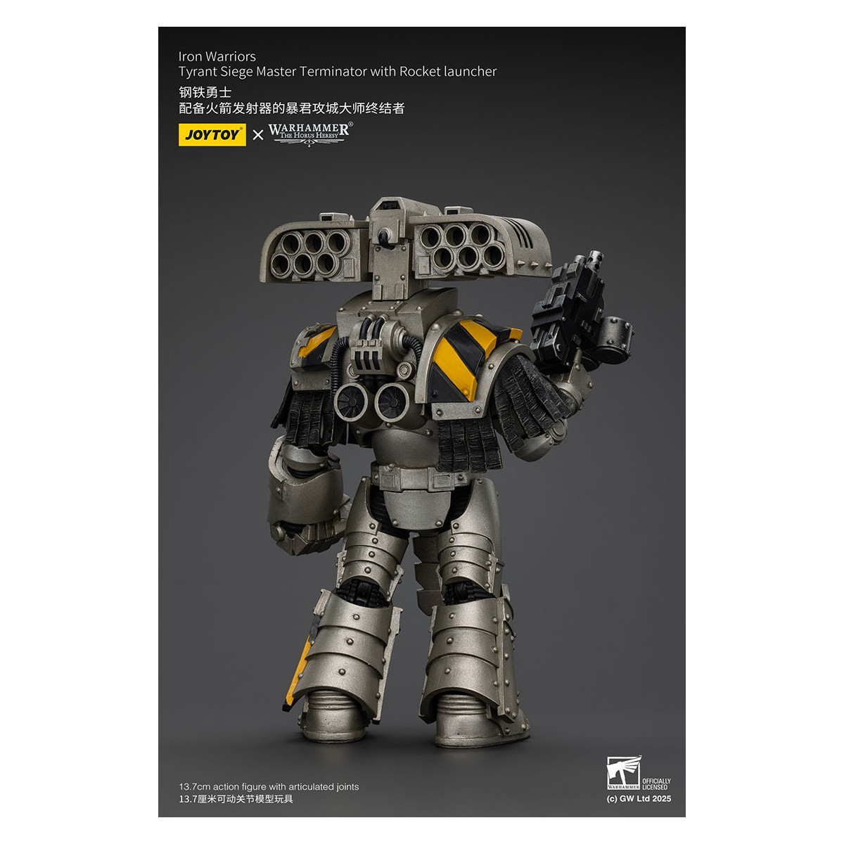 Joytoy - Warhammer - Iron Warriors Tyrant Siege Terminator Squad - Siege Master Terminator con Lanzacohetes
