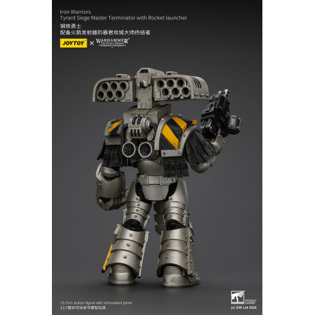 Joytoy - Warhammer - Iron Warriors Tyrant Siege Terminator Squad - Siege Master Terminator con Lanzacohetes