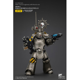 Joytoy - Warhammer - Escuadra Táctica Guerreros de Hierro Mk III - Legionario Táctico Mk III con Nuncio-vox