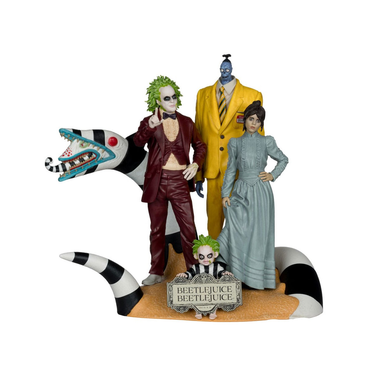 Mc Farlane - Beetlejuice Beetlejuice - Diorama 4 personajes - 4 pack Movie Maniacs