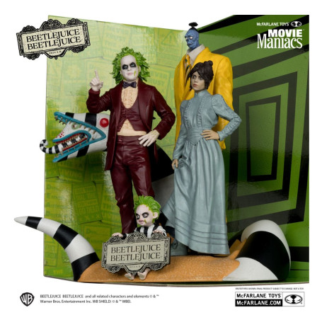 Mc Farlane - Beetlejuice Beetlejuice - Diorama 4 personajes - 4 pack Movie Maniacs
