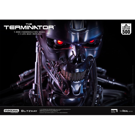 Blitzway - T800 Cráneo Endoesqueleto 1/1 Tamaño Natural - The Terminator