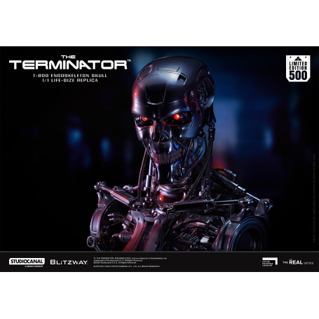 Blitzway - T800 Cráneo Endoesqueleto 1/1 Tamaño Natural - The Terminator