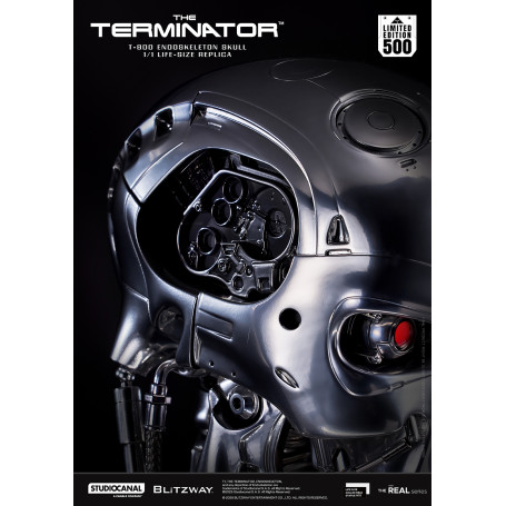 Blitzway - T800 Cráneo Endoesqueleto 1/1 Tamaño Natural - The Terminator