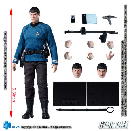 HIYA TOYS - Exquisite Super Series 1/12 - Star Trek (2009) Spock