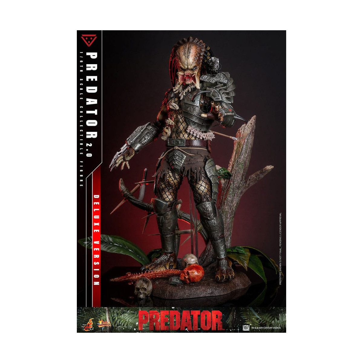 Hot Toys - Predator 2.0 Versión Deluxe - Cazador de la Jungla