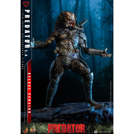 Hot Toys - Predator 2.0 Versión Deluxe - Cazador de la Jungla