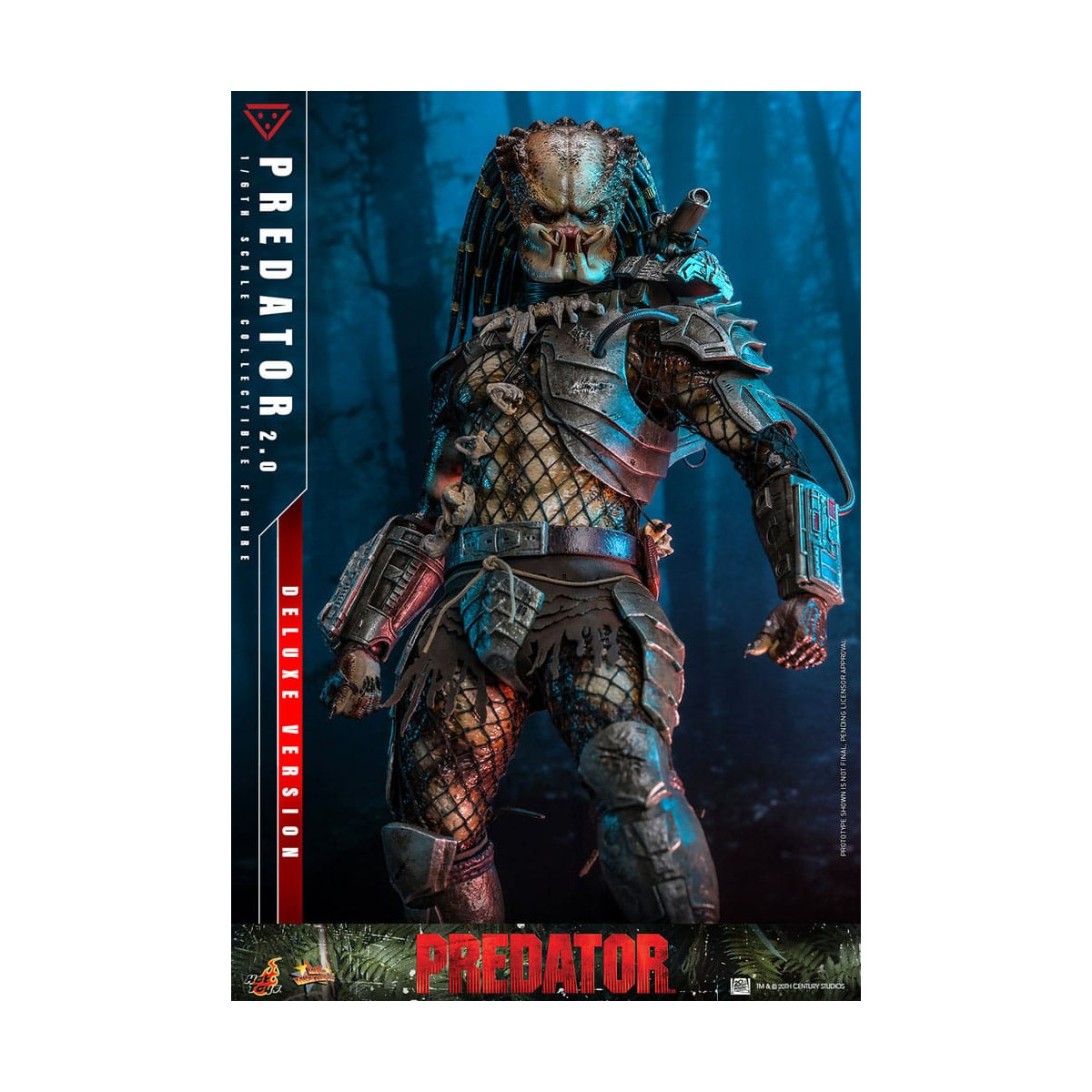 Hot Toys - Predator 2.0 Versión Deluxe - Cazador de la Jungla