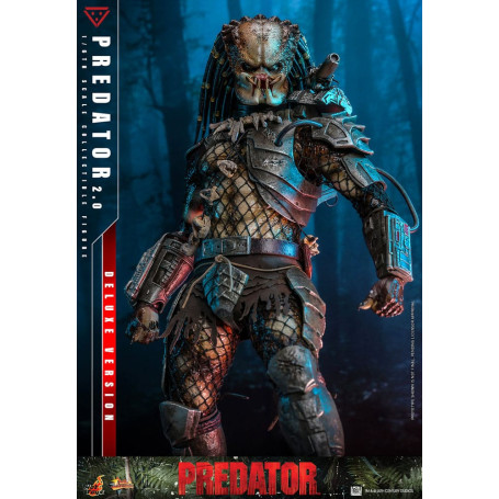 Hot Toys - Predator 2.0 Versión Deluxe - Cazador de la Jungla