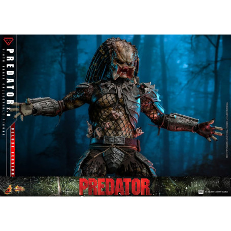 Hot Toys - Predator 2.0 Versión Deluxe - Cazador de la Jungla