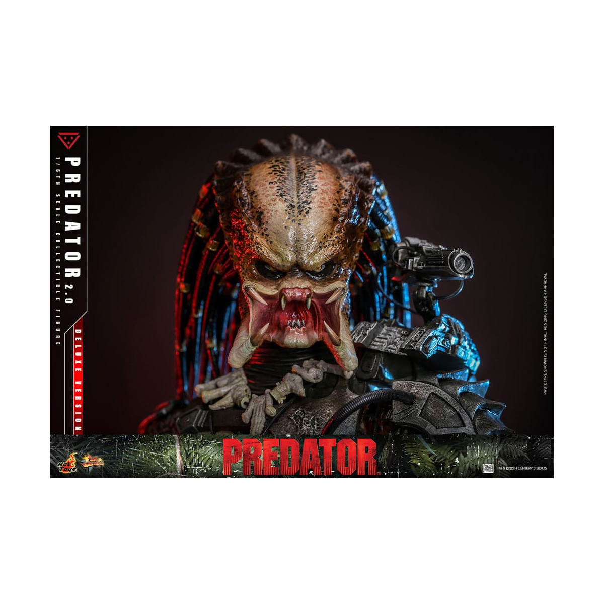 Hot Toys - Predator 2.0 Versión Deluxe - Cazador de la Jungla