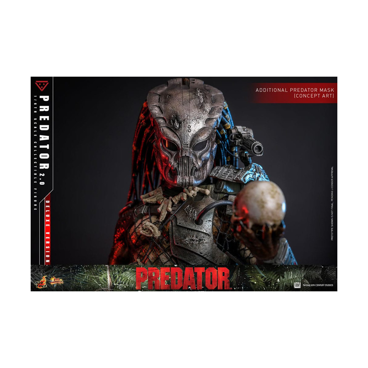 Hot Toys - Predator 2.0 Versión Deluxe - Cazador de la Jungla