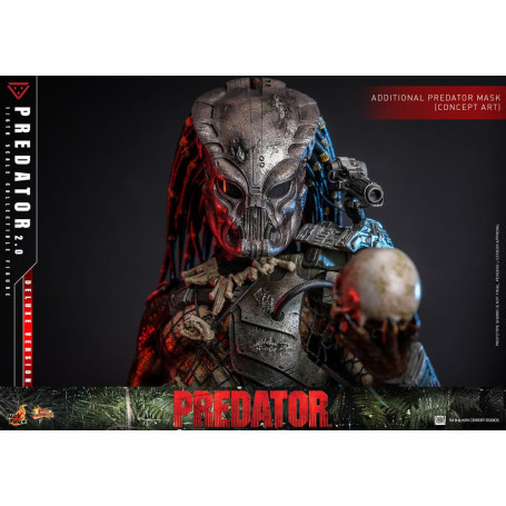 Hot Toys - Predator 2.0 Versión Deluxe - Cazador de la Jungla