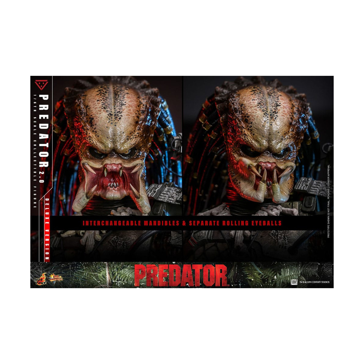 Hot Toys - Predator 2.0 Versión Deluxe - Cazador de la Jungla