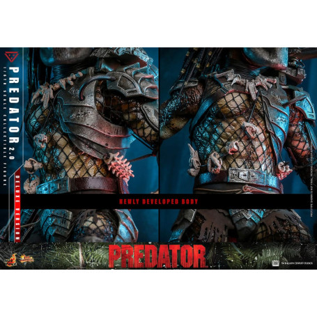 Hot Toys - Predator 2.0 Versión Deluxe - Cazador de la Jungla