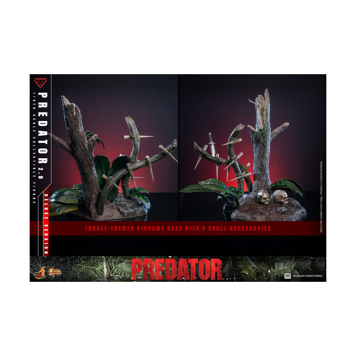 Hot Toys - Predator 2.0 Versión Deluxe - Cazador de la Jungla