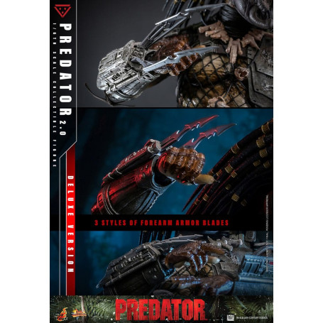 Hot Toys - Predator 2.0 Versión Deluxe - Cazador de la Jungla