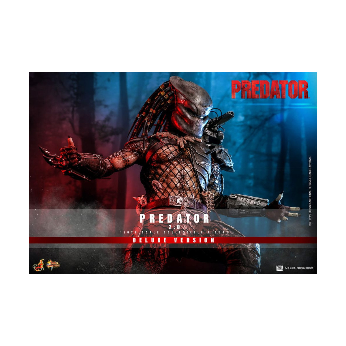 Hot Toys - Predator 2.0 Versión Deluxe - Cazador de la Jungla