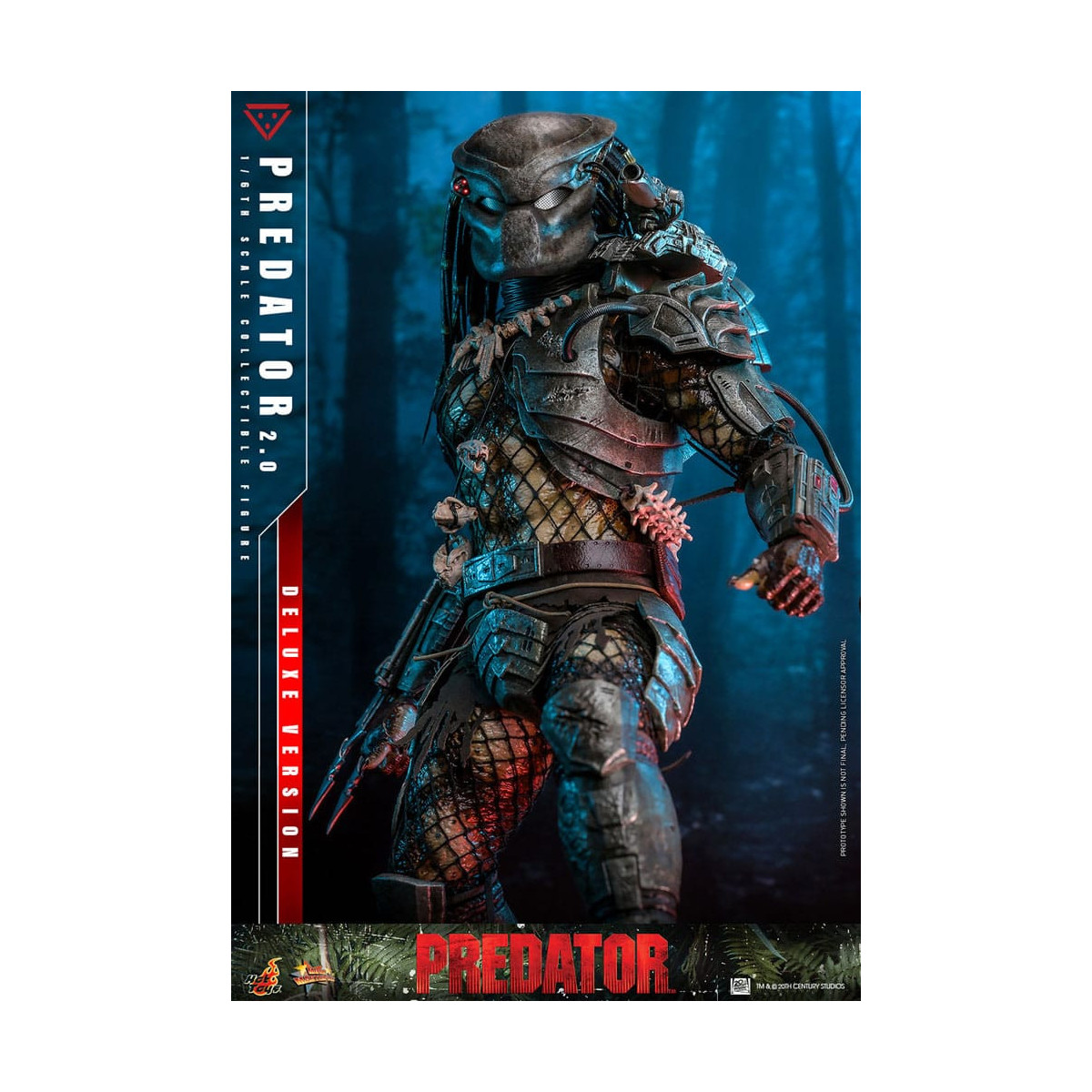 Hot Toys - Predator 2.0 Versión Deluxe - Cazador de la Jungla