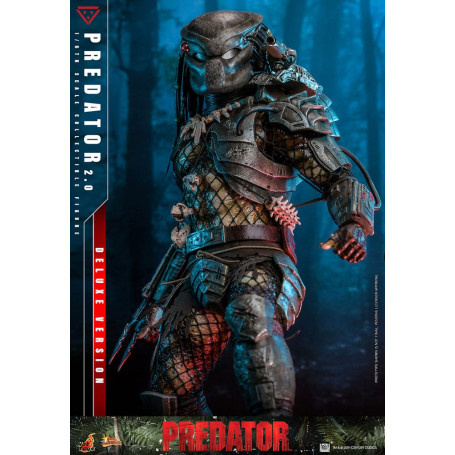 Hot Toys - Predator 2.0 Versión Deluxe - Cazador de la Jungla