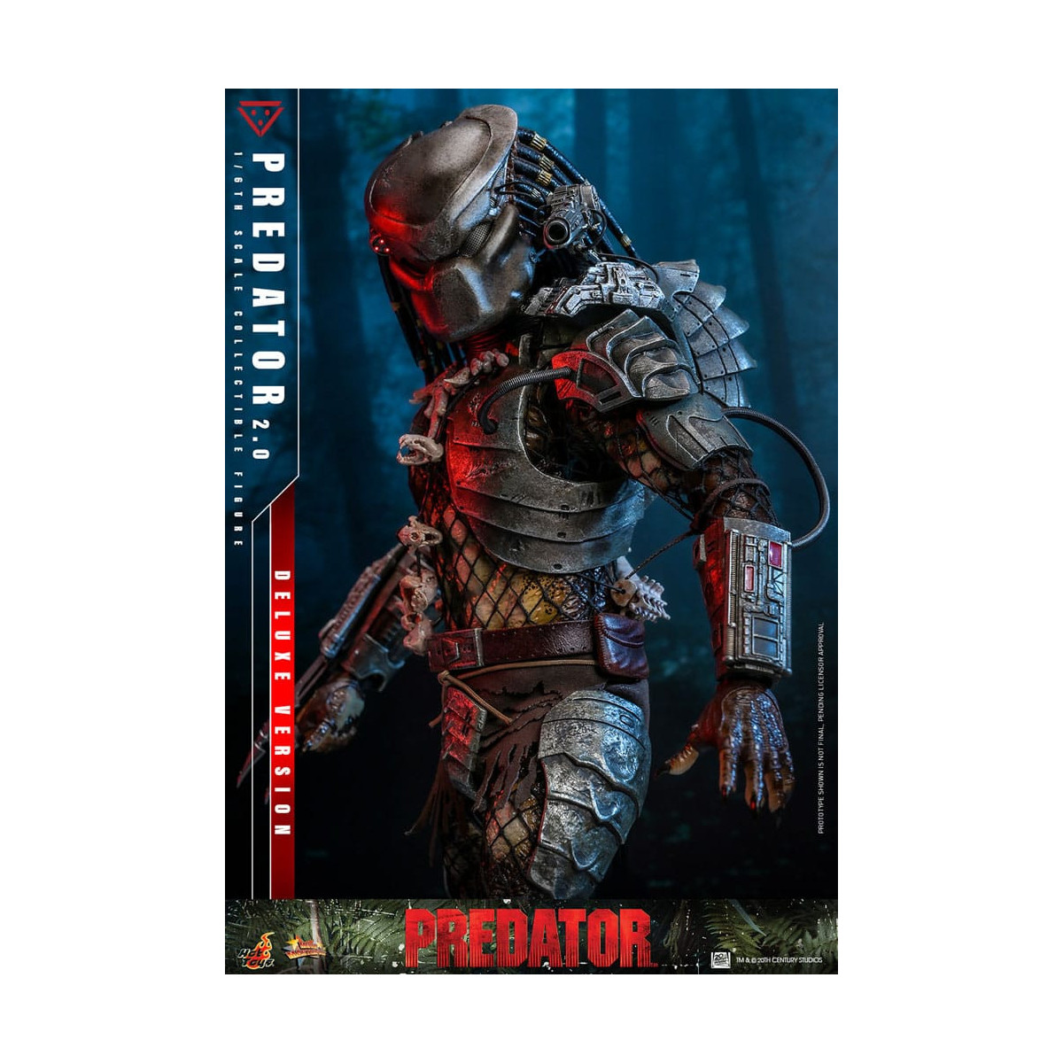 Hot Toys - Predator 2.0 Versión Deluxe - Cazador de la Jungla
