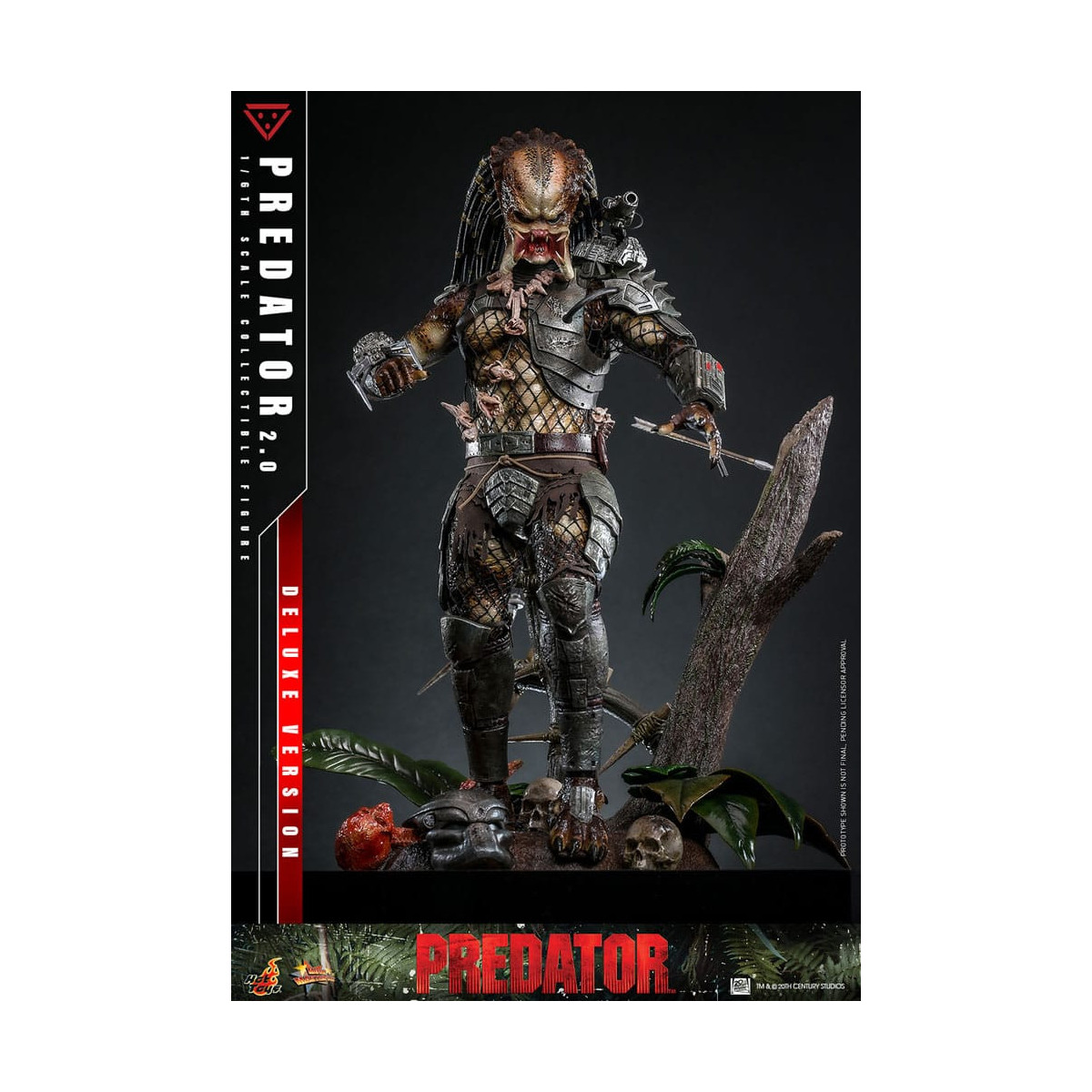 Hot Toys - Predator 2.0 Versión Deluxe - Cazador de la Jungla