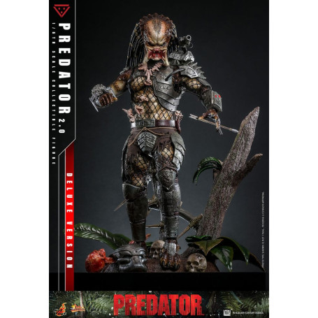 Hot Toys - Predator 2.0 Versión Deluxe - Cazador de la Jungla