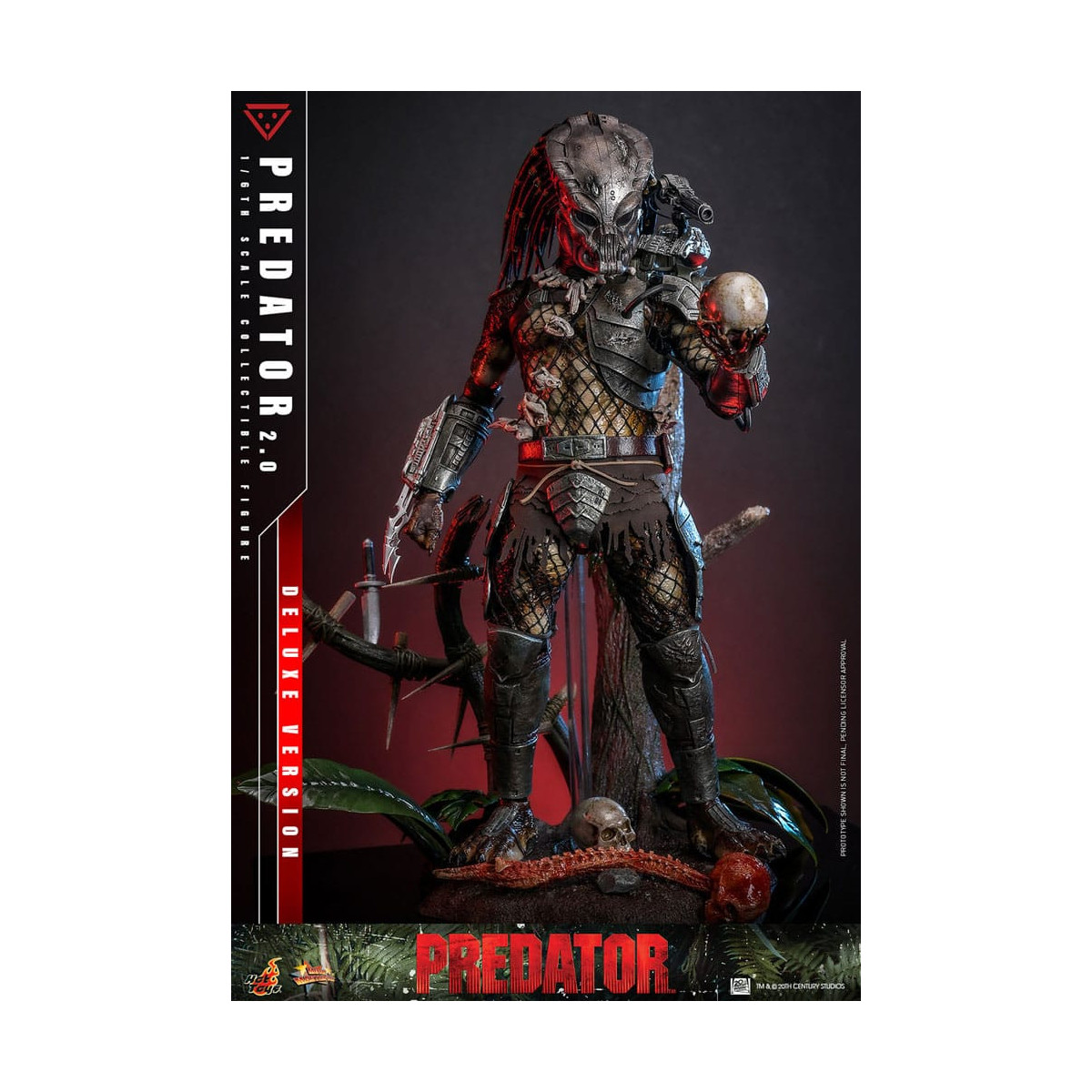 Hot Toys - Predator 2.0 Versión Deluxe - Cazador de la Jungla