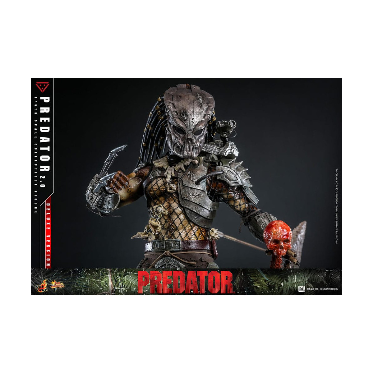Hot Toys - Predator 2.0 Versión Deluxe - Cazador de la Jungla