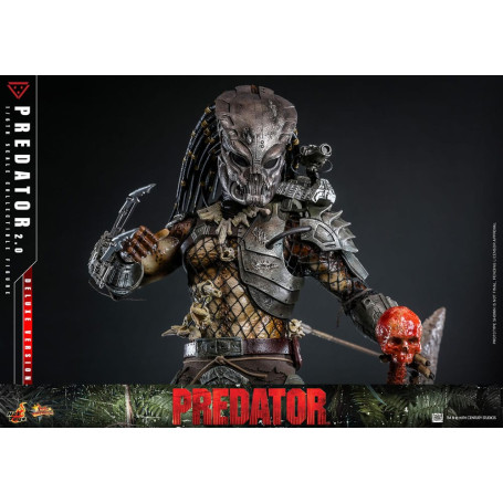 Hot Toys - Predator 2.0 Versión Deluxe - Cazador de la Jungla