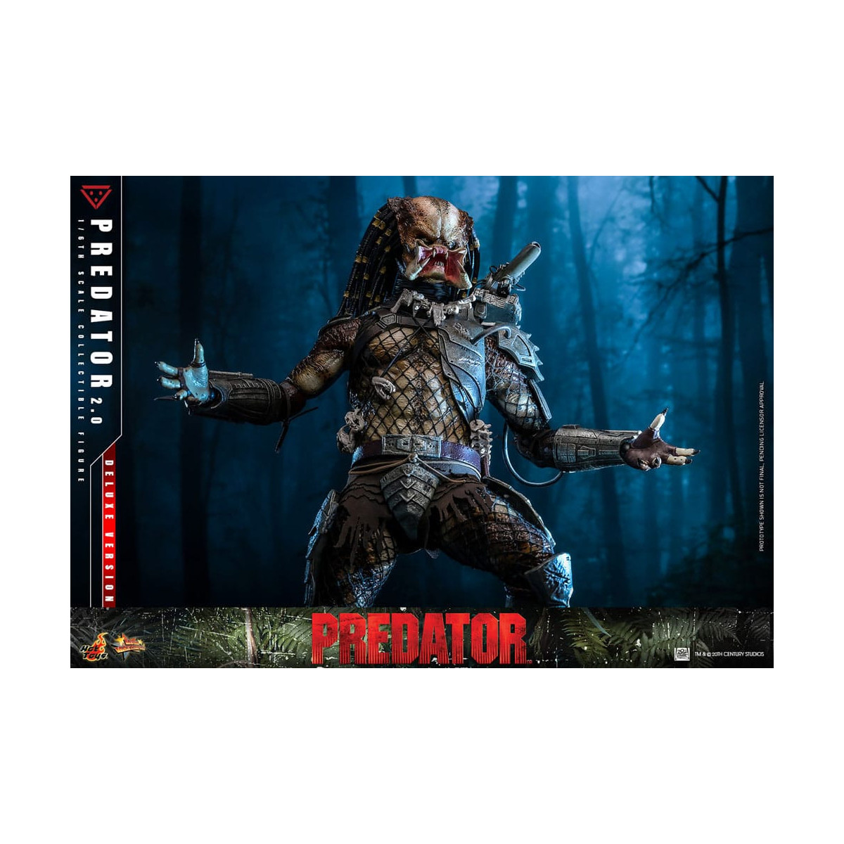 Hot Toys - Predator 2.0 Versión Deluxe - Cazador de la Jungla