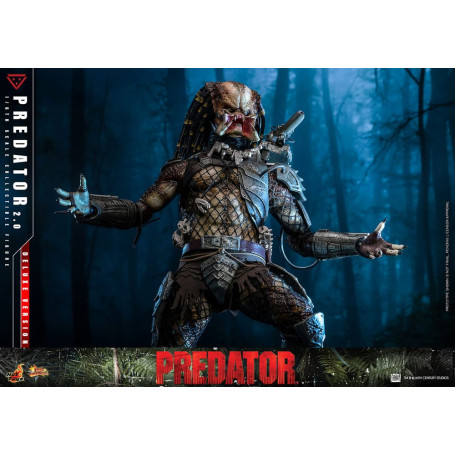Hot Toys - Predator 2.0 Versión Deluxe - Cazador de la Jungla