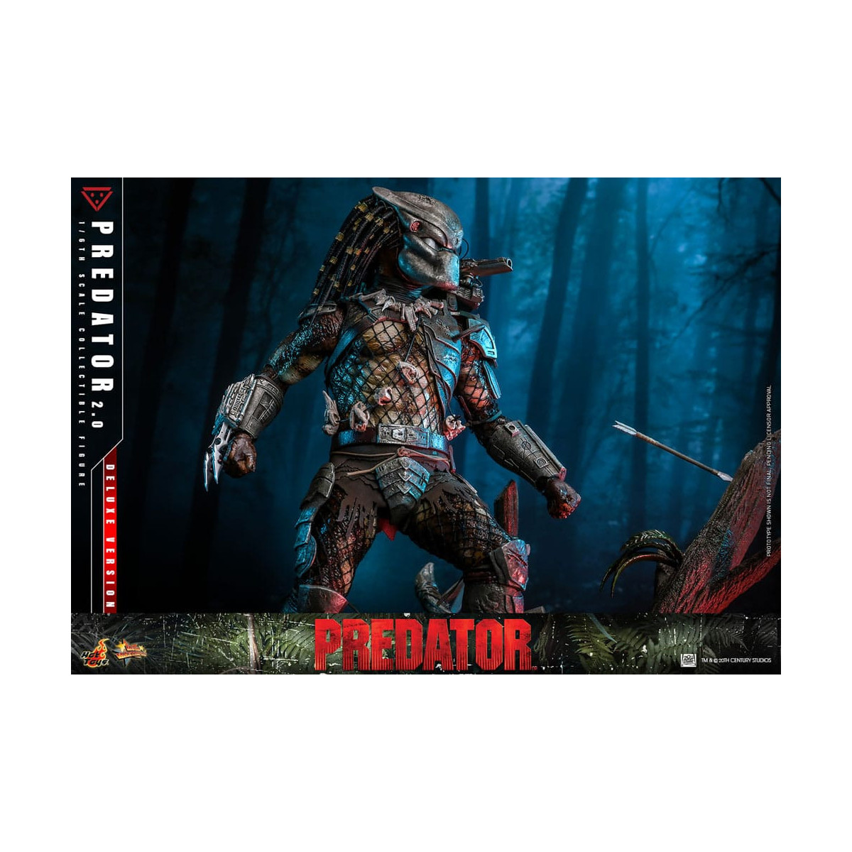 Hot Toys - Predator 2.0 Versión Deluxe - Cazador de la Jungla