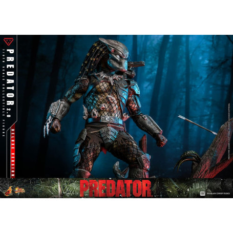 Hot Toys - Predator 2.0 Versión Deluxe - Cazador de la Jungla