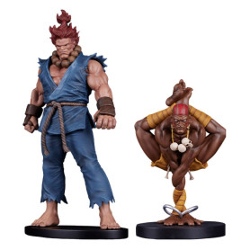 PCS - Street Fighter: Street Jam - Akuma y Dhalsim Juego de estatuas a escala 1:10