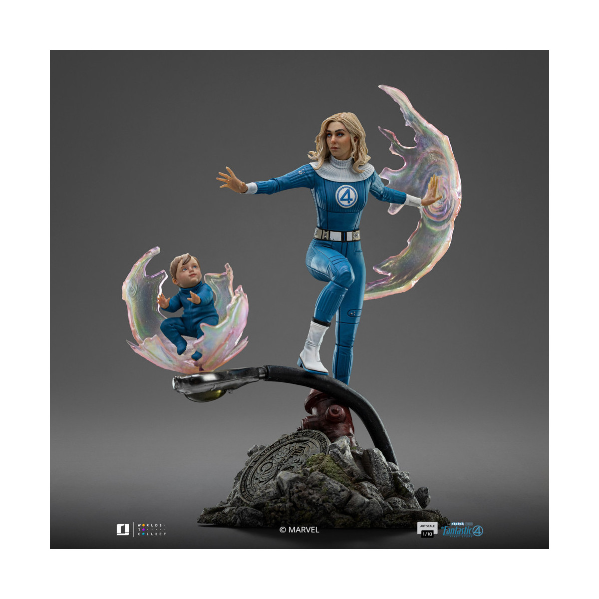 Iron Studios - Marvel Fantastic 4 - Invisible Woman Sue Storm Artes Escala 1/10
