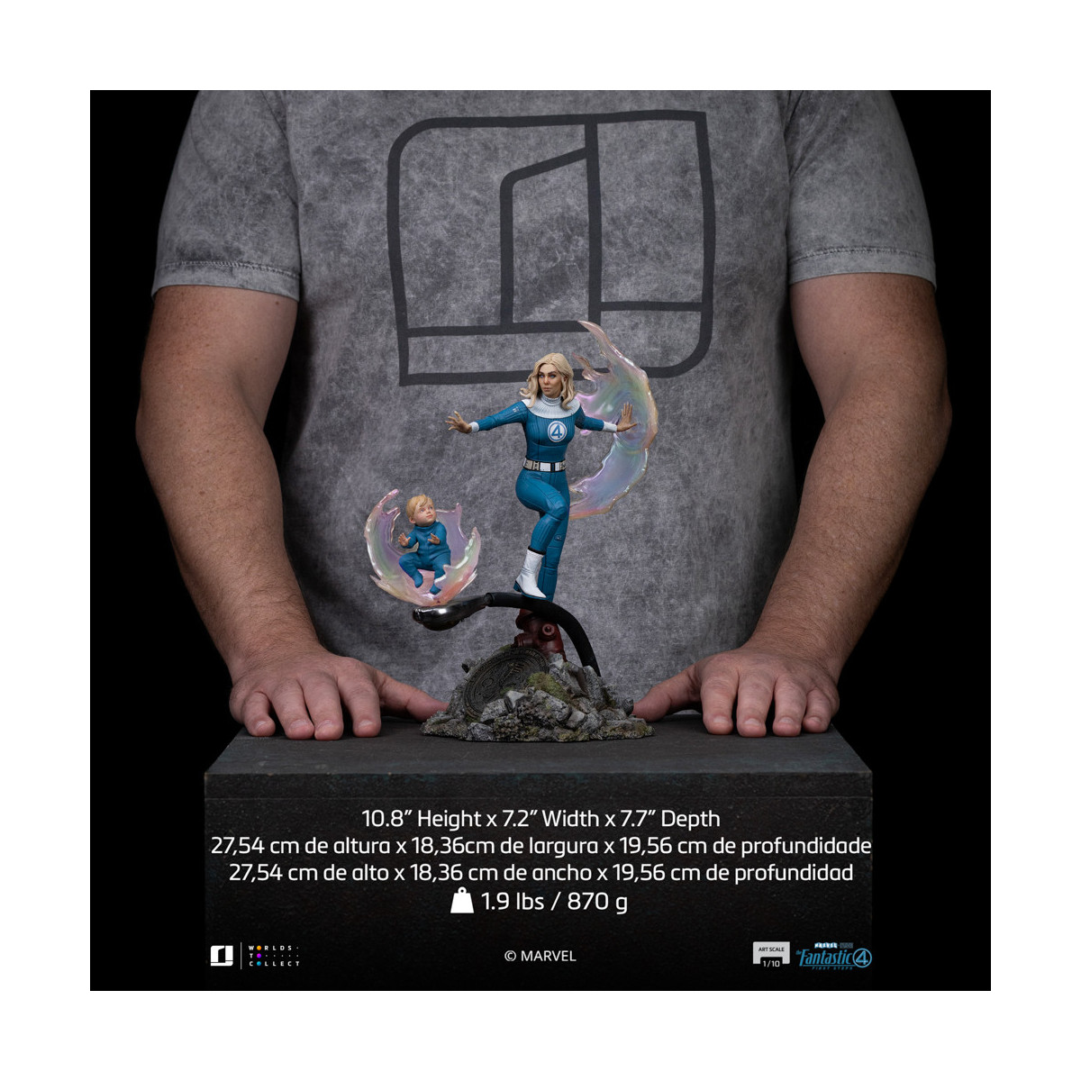 Iron Studios - Marvel Fantastic 4 - Invisible Woman Sue Storm Artes Escala 1/10