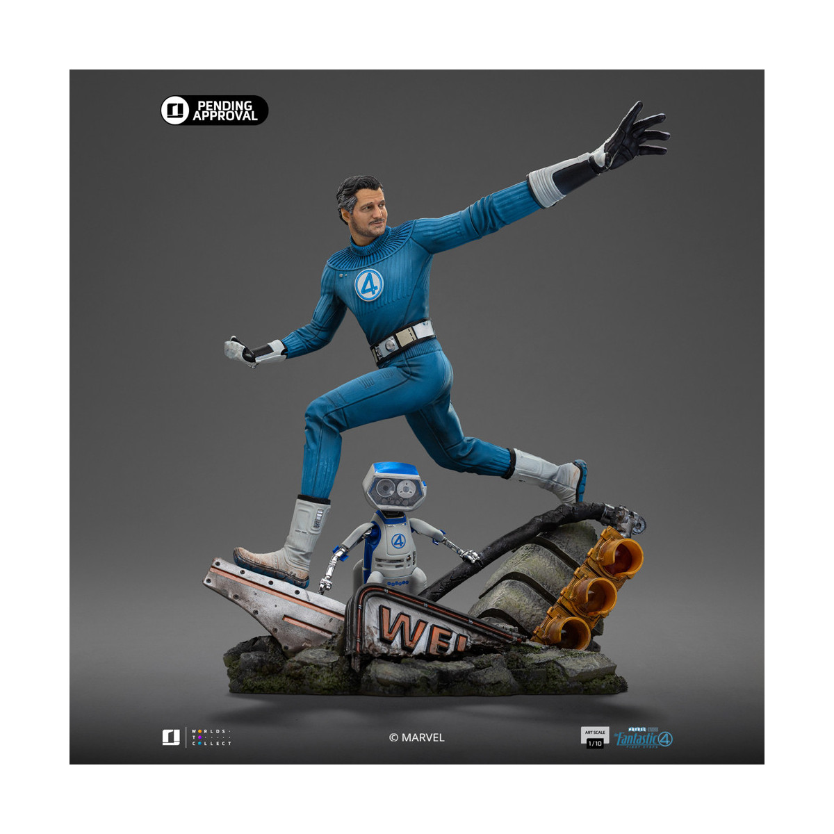 Iron Studios - Marvel Fantastic 4 - Mr. Fantastic Reed Richards Artes Escala 1/10
