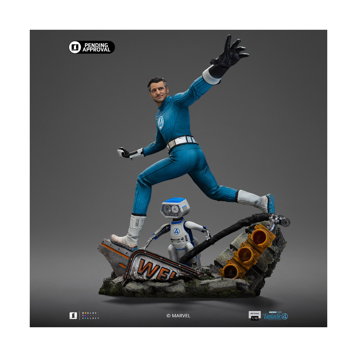 Iron Studios - Marvel Fantastic 4 - Mr. Fantastic Reed Richards Artes Escala 1/10