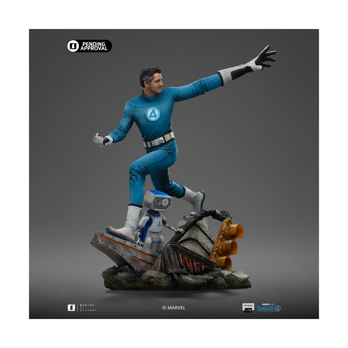 Iron Studios - Marvel Fantastic 4 - Mr. Fantastic Reed Richards Artes Escala 1/10